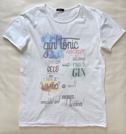 HINCKLEY T-Shirt Grösse M mit coolen Print Made in Italy