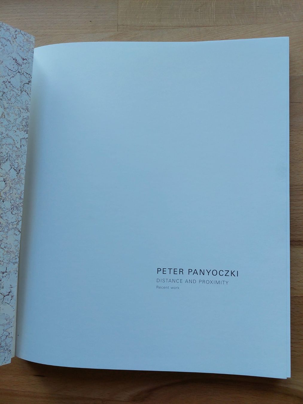Libri: Peter Panyoczki Distance and Proximity Recent work – Usato da Obfelden venduto da Foto_Bild_Kunst_Buch 1