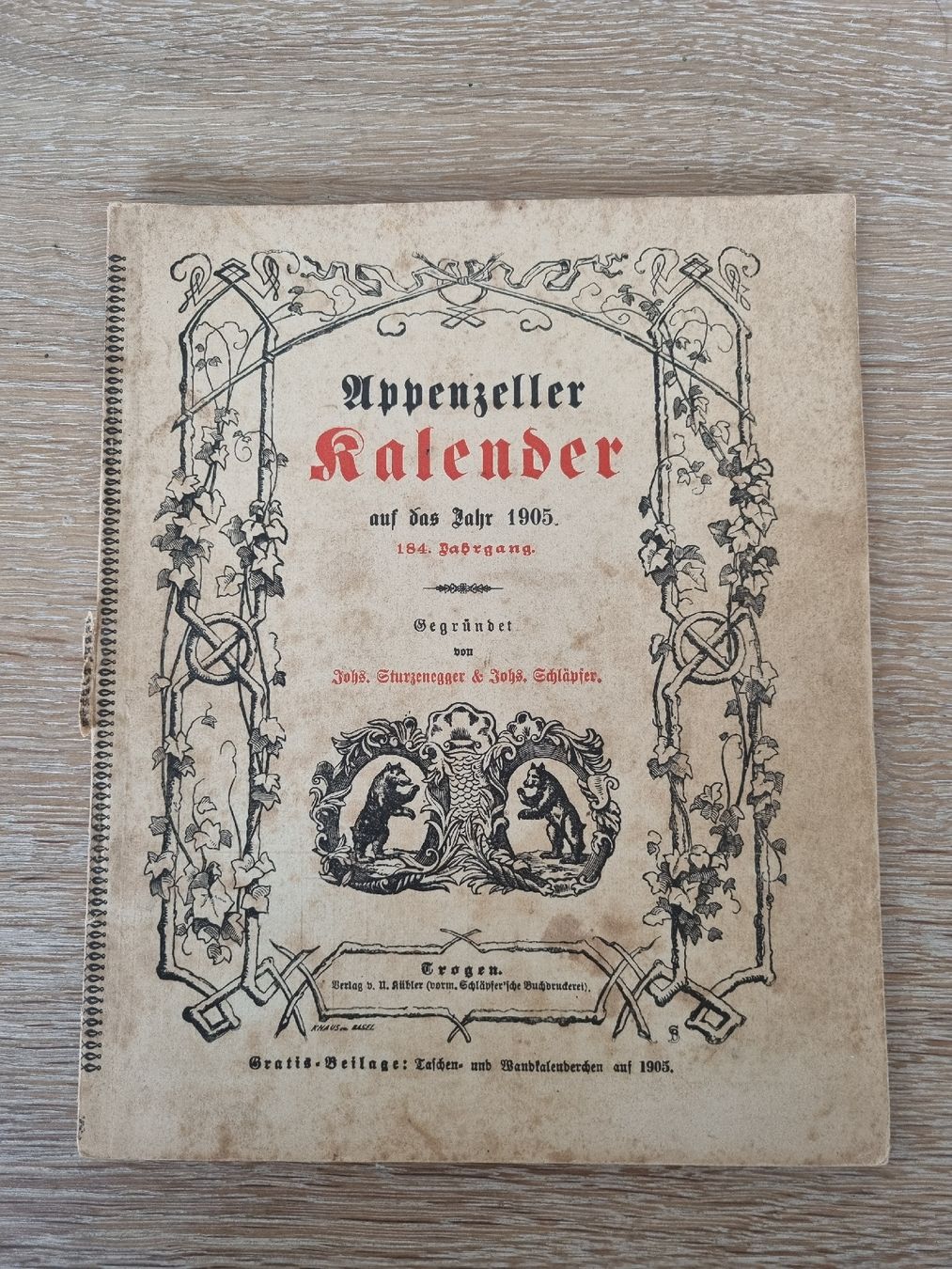 Calendari: 5 Appenzellerkalender ab1901 bis 1909 – Usato da Abtwil SG venduto da danikari 4