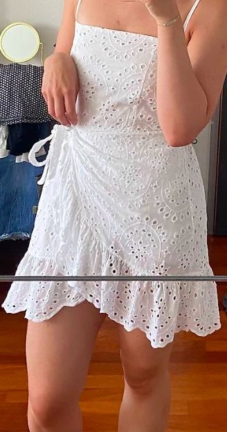 Vestiti: Weisses Sommerkleid mit Schleife – Nuovo (secondo la descrizione) da Embrach venduto da ale_v5qn 3