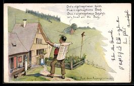 Litho Ond e nigelnagelneues Hüsli..., S