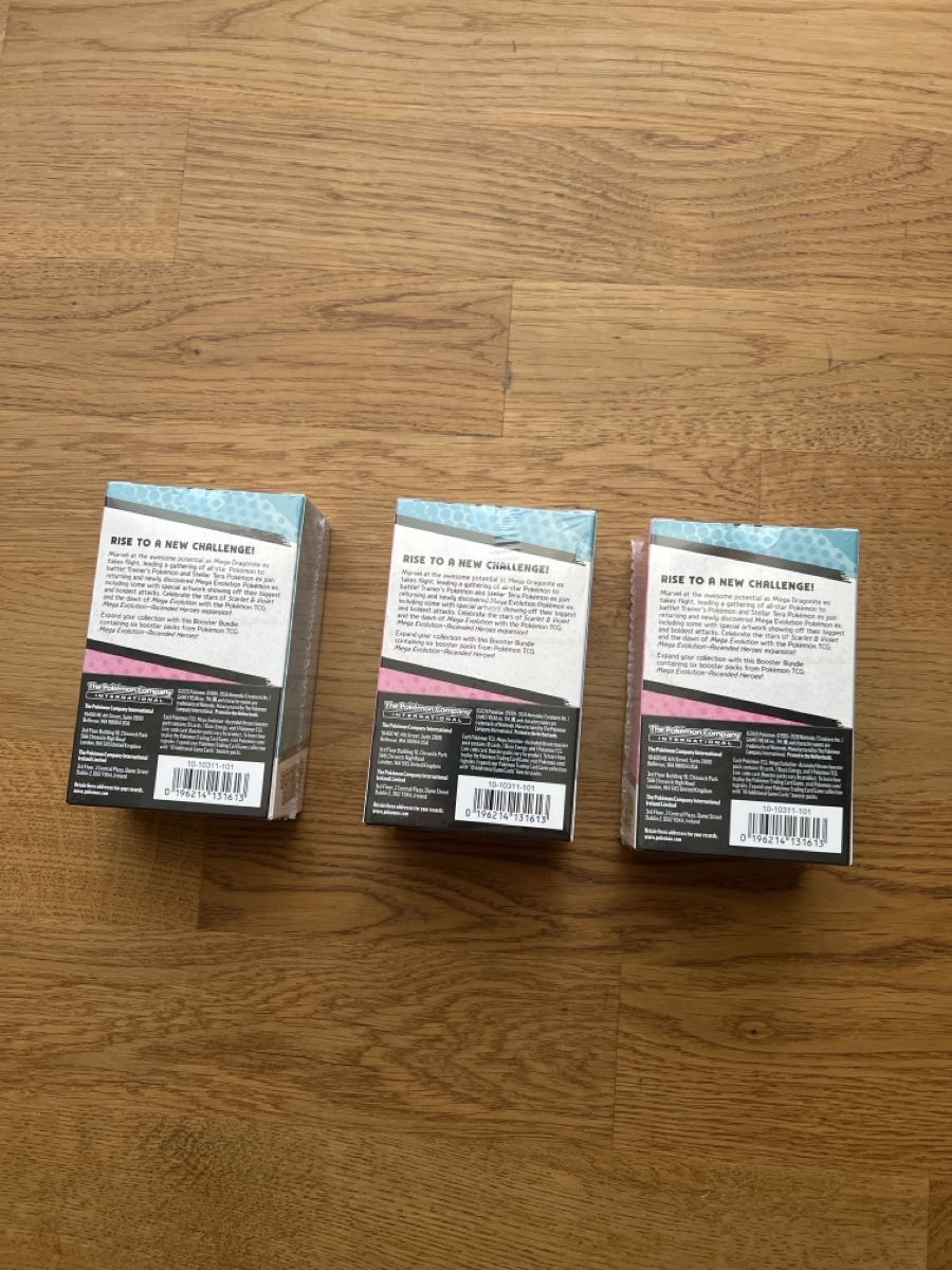 Pokémon Sammelbilder & Trading cards: Ascended Heroes Booster EN Bundle trio – Neu und originalverpackt aus Dübendorf von ric_8628 2