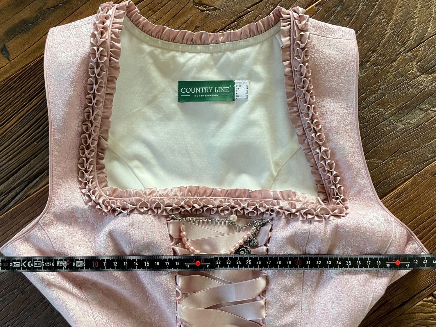 Kostüme: Dirndl mit Jacke, Country Line, rosa, Gr. 40 – Gebraucht aus Balzers von Golf-Lady 8