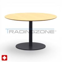 Elan Euroffice Konferenztisch Buche/Schwarz Ø 120 cm