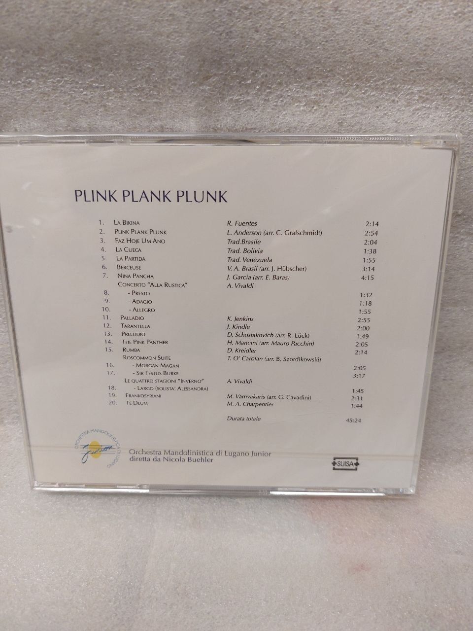 CDs: CD Plink Plank Plunk Orchestra Mandolinistica Lugano – Neuf avec emballage d'origine à Pambio Noranco par Pol69 1