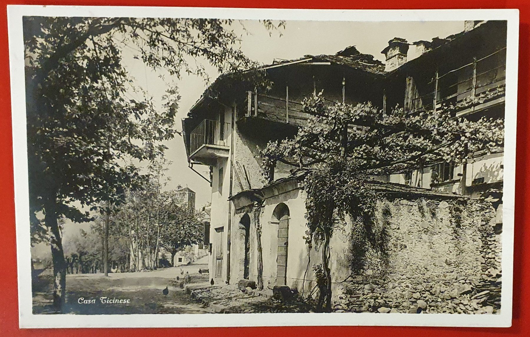 Cartoline postali: Lugano 1927 - Casa Ticinesi – Usato da Kreuzlingen venduto da Rschweiz1