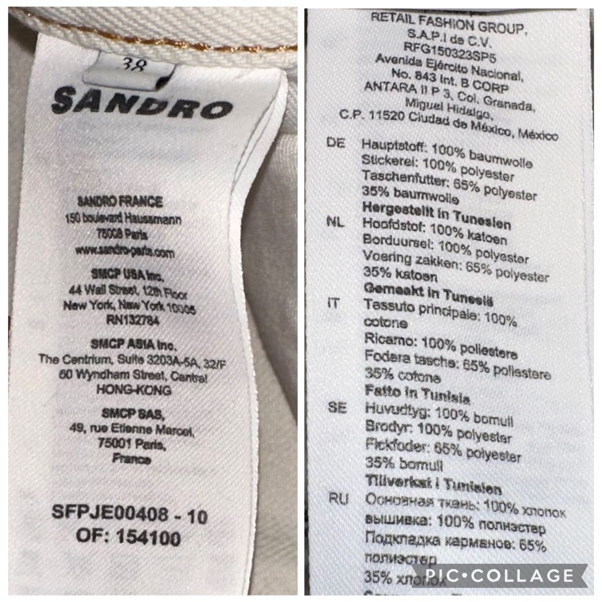 Sandro Jeans: SANDRO JEANS GR. 38 neuwertig – Nuovo (secondo la descrizione) da Unteraegeri venduto da MH203 9