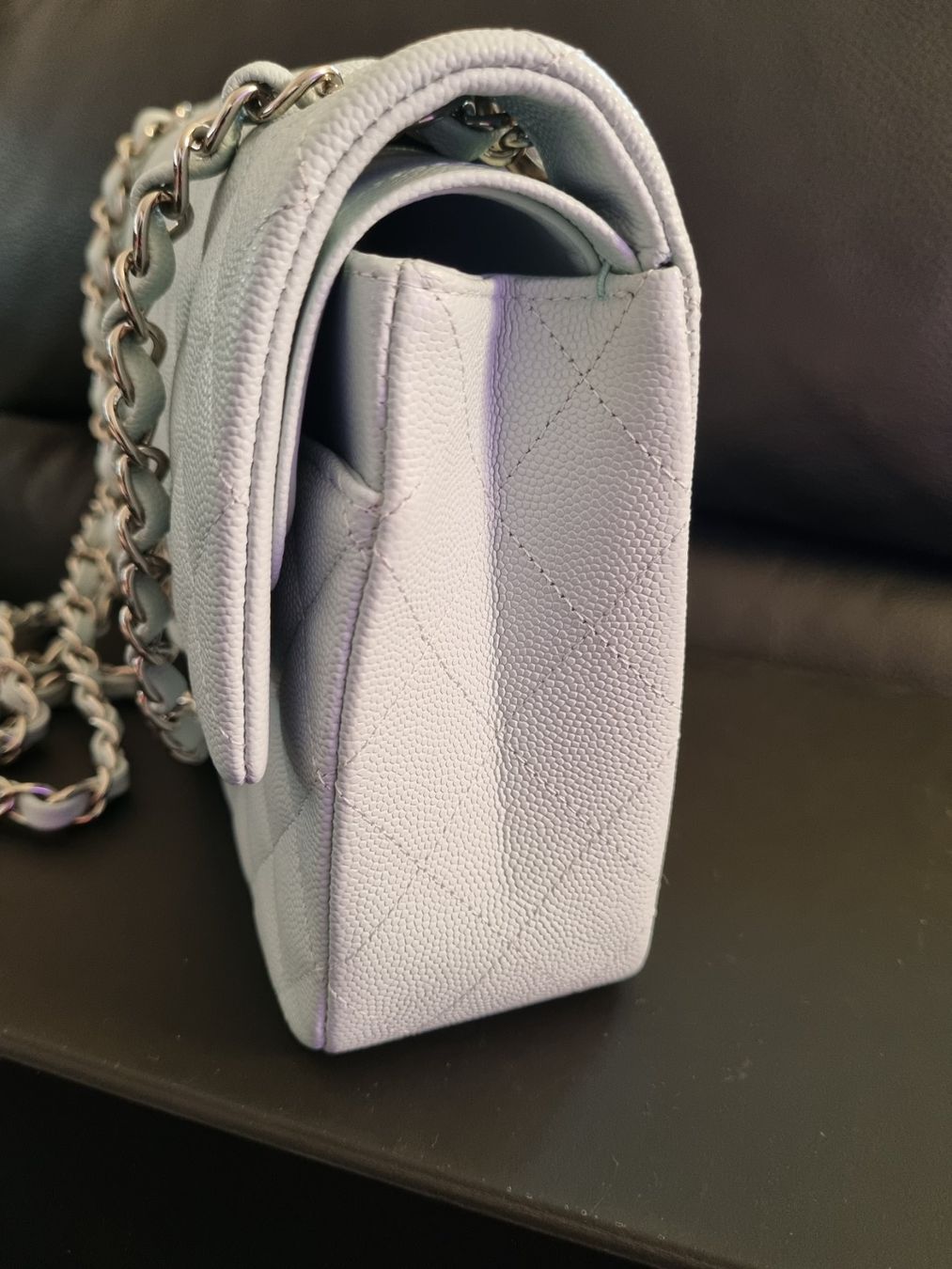 Chanel Borse da donna: Chanel  Classic blue cavier with silver handware🩵 Medium – Nuovo (secondo la descrizione) da Zürich venduto da Stila17 5