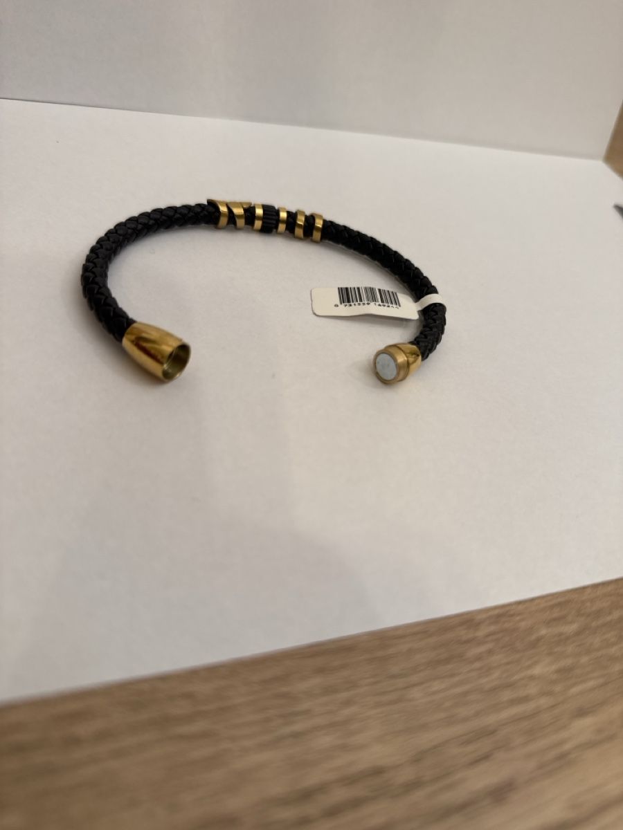 Bracciali & Braccialetti: Armband Edelstah mit Leder – Nuovo (secondo la descrizione) da Luzern venduto da akb_c55k 2