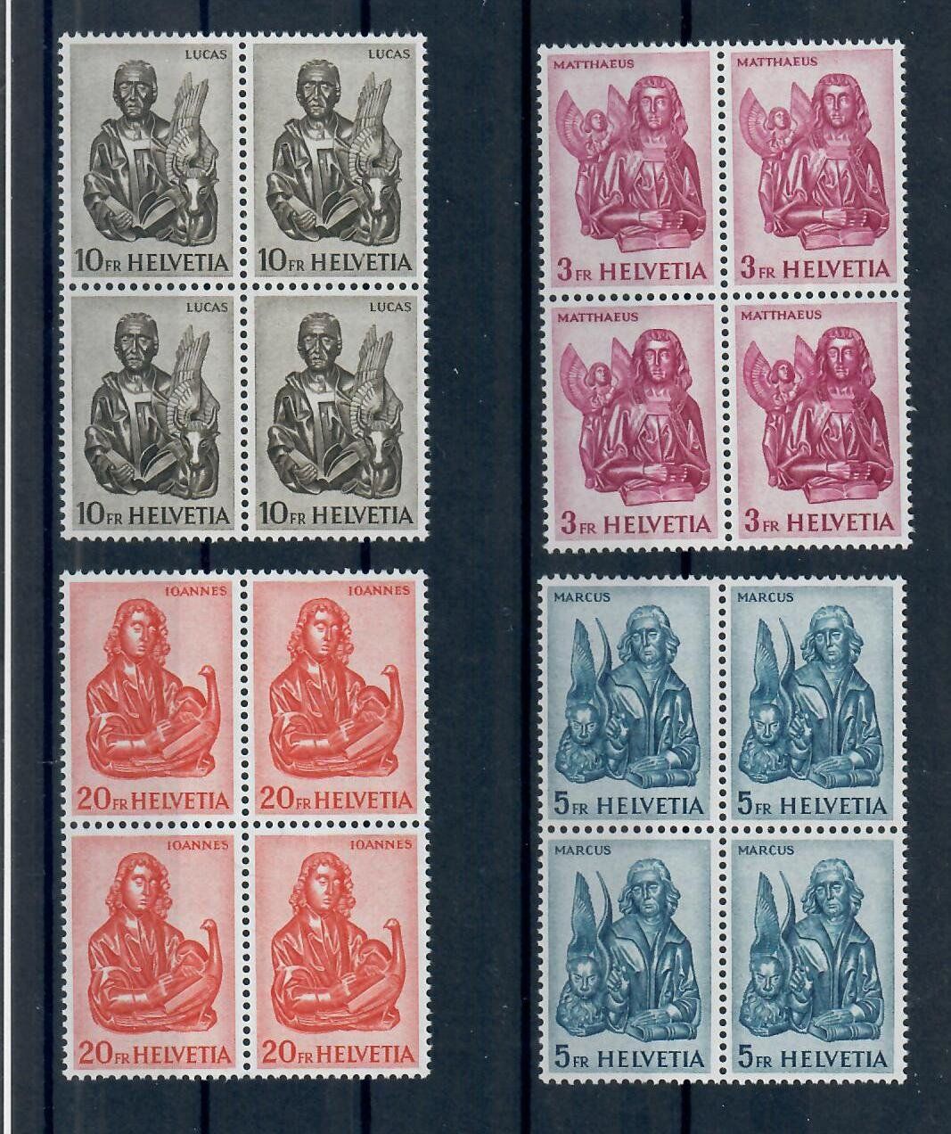 Alle Briefmarken: 1961 Evangelisten 4er Block ** postfrisch – Neu (gemäss Beschreibung) aus Utzigen von a8b9c0