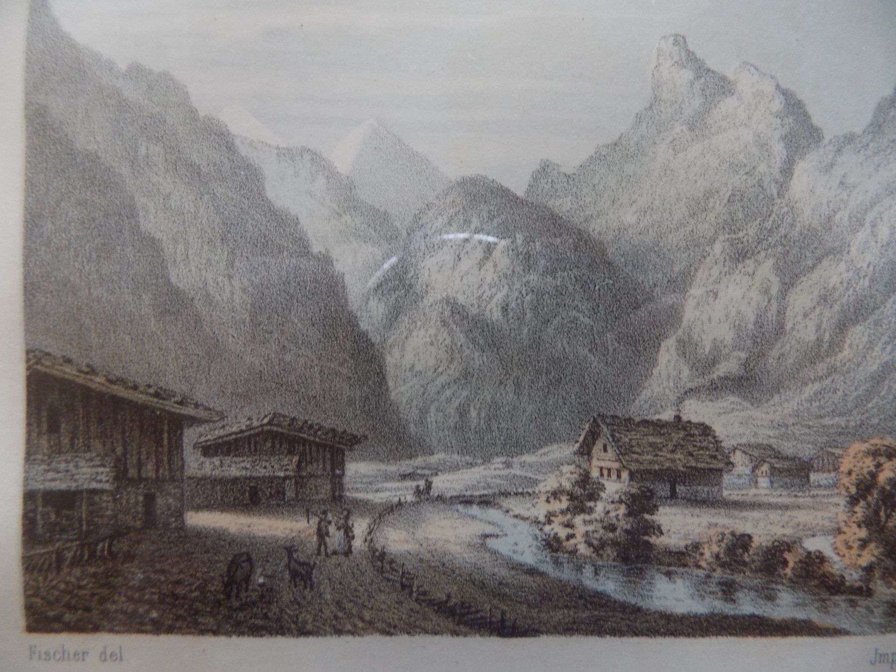 Gravures: Kandersteg Rahmen über Eck vergoldet – D'occasion à Risch par Rischli15 5