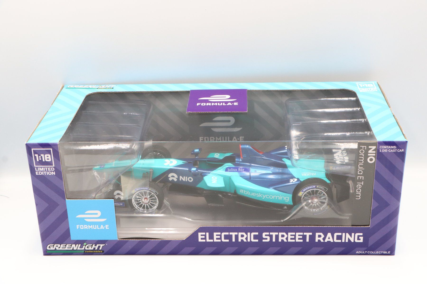 Modellini d'auto: Formula E-Nextev NIO Sport 2017 1:18 Greenlight – Nuovo e nell'imballaggio originale da Bühl b.Aarberg venduto da modelldiecast 1
