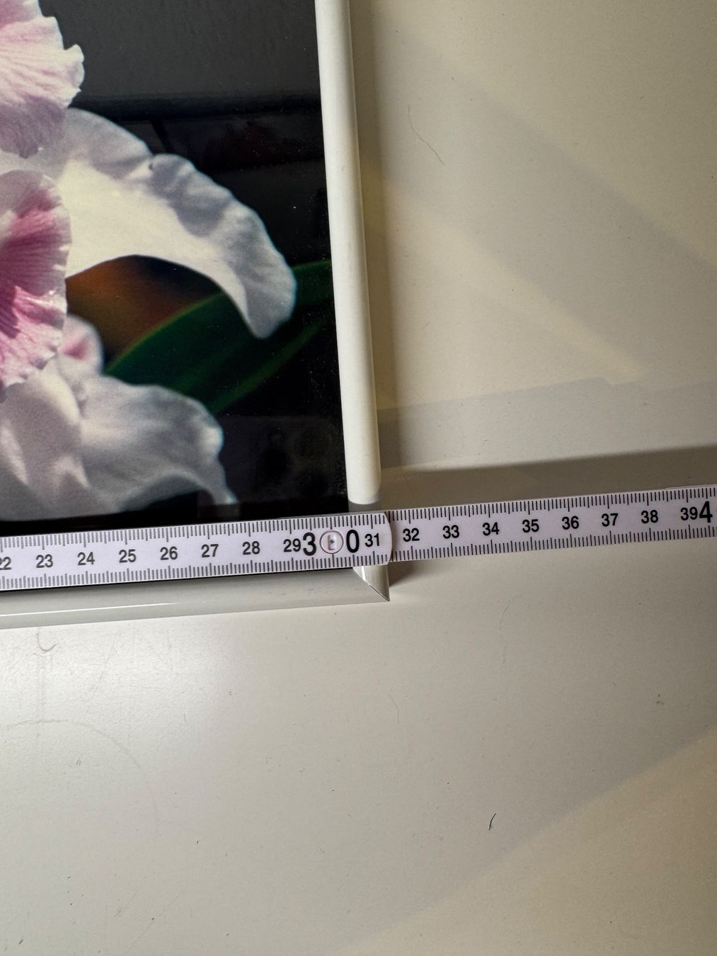 Cornici: Weisser Bilderrahmen mit Orchideenbild 20x31cm – Usato da Grosswangen venduto da Second_hand_paradise 3