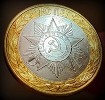 RUSSLAND 10 RUBEL 2015 UNZ.