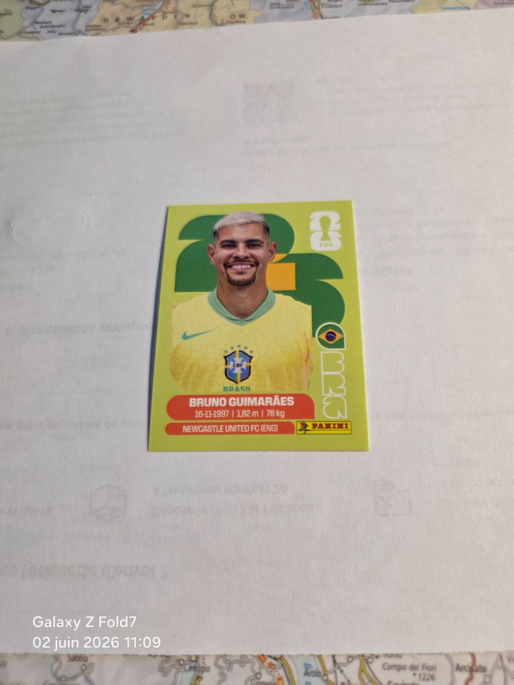 Panini Carte collezionabili: Panini  2026 BRUNO GUIMARAES BRA 11 – Nuovo (secondo la descrizione) da Grand-Lancy venduto da Seo67