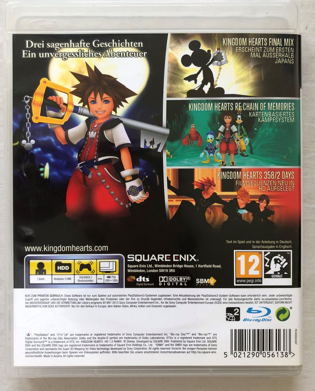 Spiele: PS3 - KINGDOM HEARTS - HD 1.5 ReMIX – Gebraucht aus Schaffhausen von durruti 2