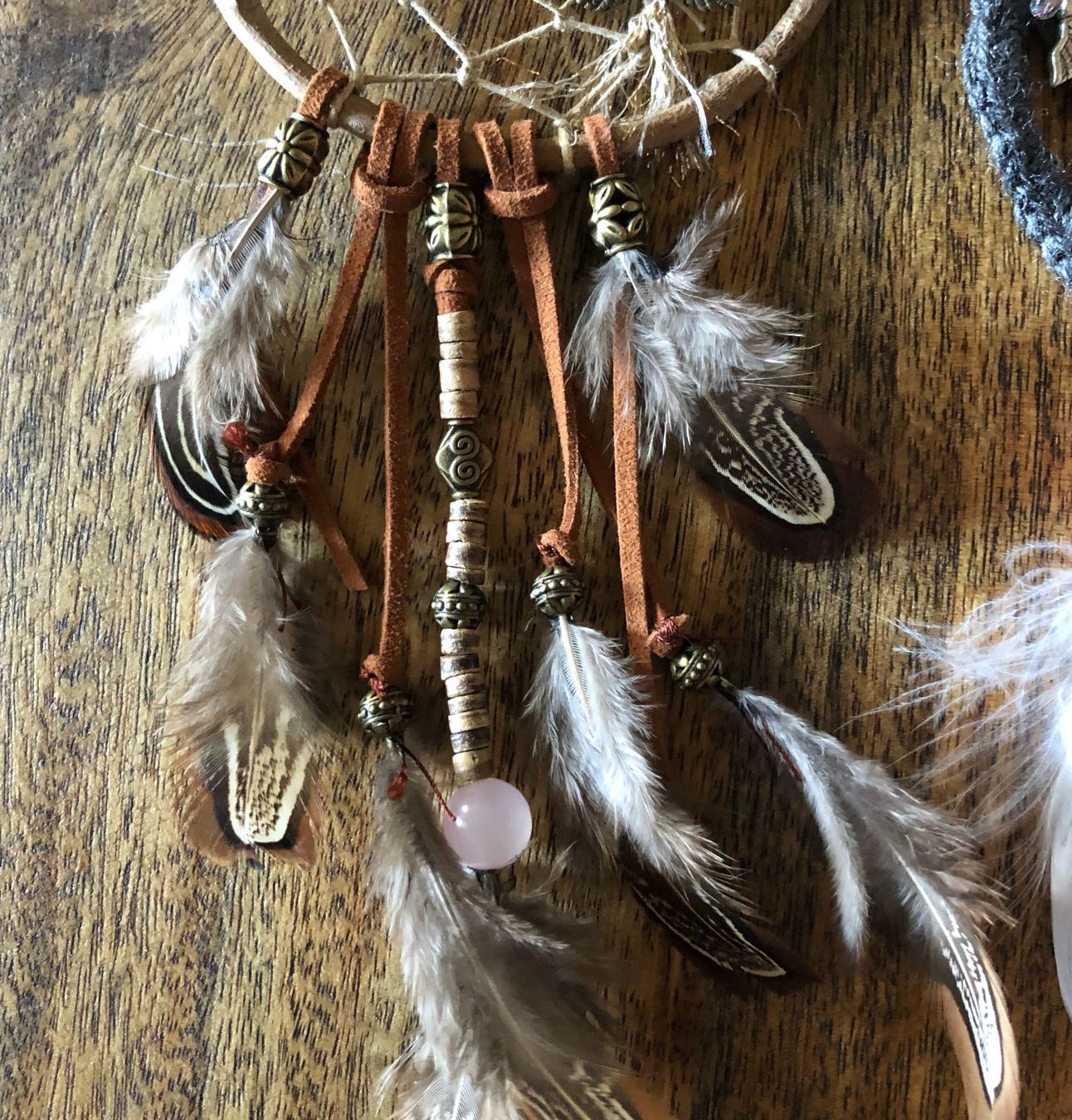 Alle Dekorationen: 2 Stk. handgemachte, kleine Traumfänger - Boho Geschenkidee – Neu und originalverpackt aus Ittenthal von Hwaggis 2