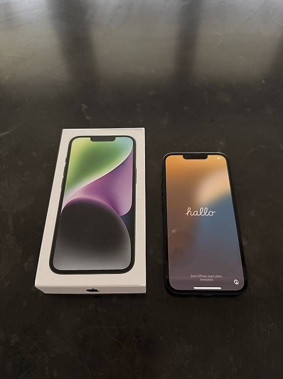 Handys / Smartphones: iPhone 14 - Mitternacht - 256 GB - OVP – Gebraucht aus Neuwilen von ann_hmw9