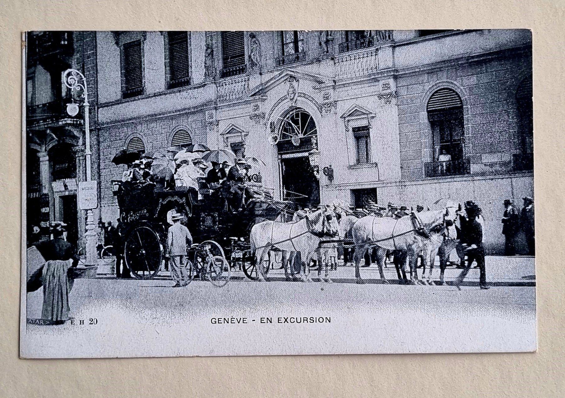 Cartes postales: Geneve - Ausflug mit Kutsche - En Excursion – D'occasion à Rothrist par RROENK