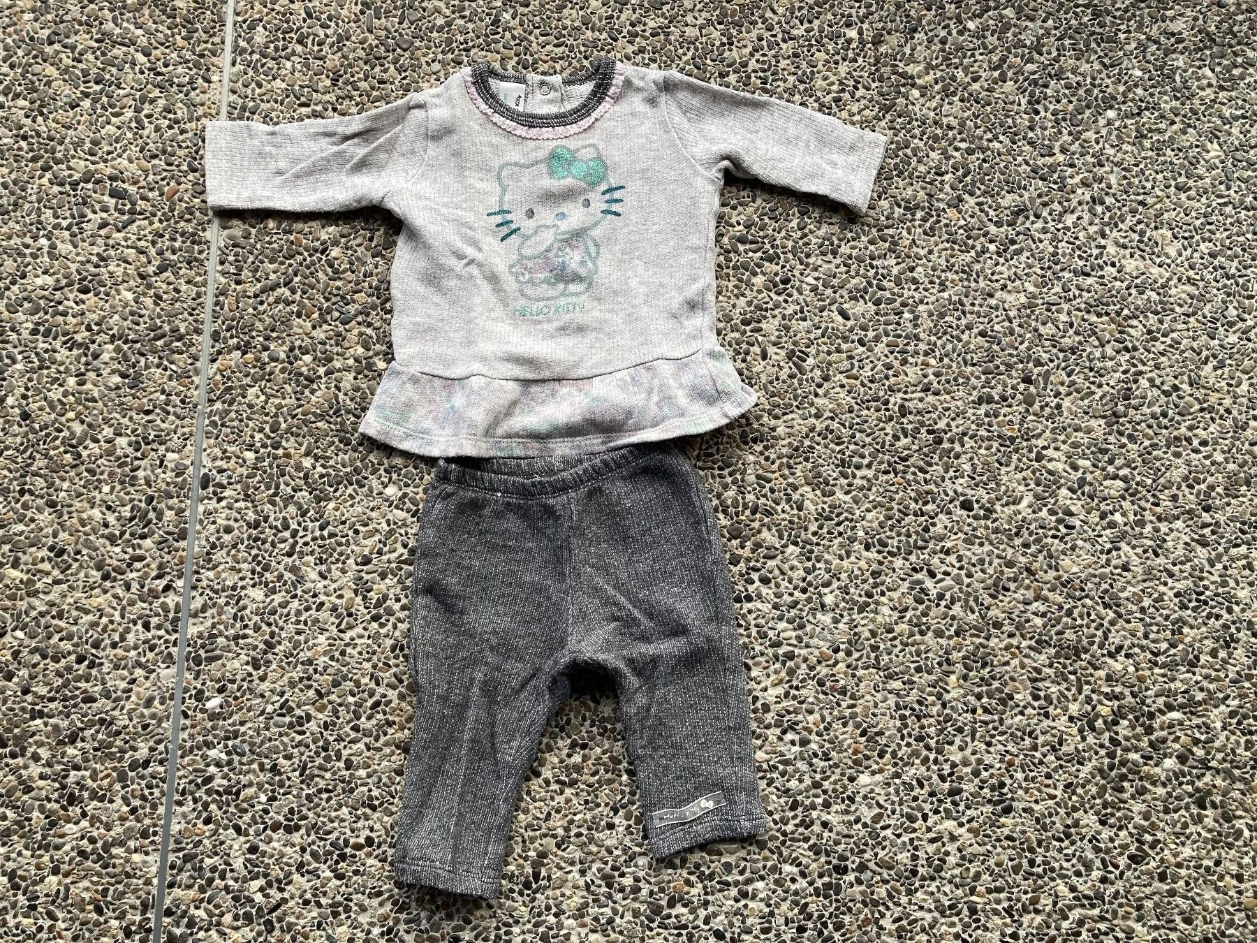 Benetton Pullover & Sweatshirts: Kleider Set (Hose + Pullover) Hello Kitty, Gr. 62/68 – Gebraucht aus Aetingen von Nadinsky