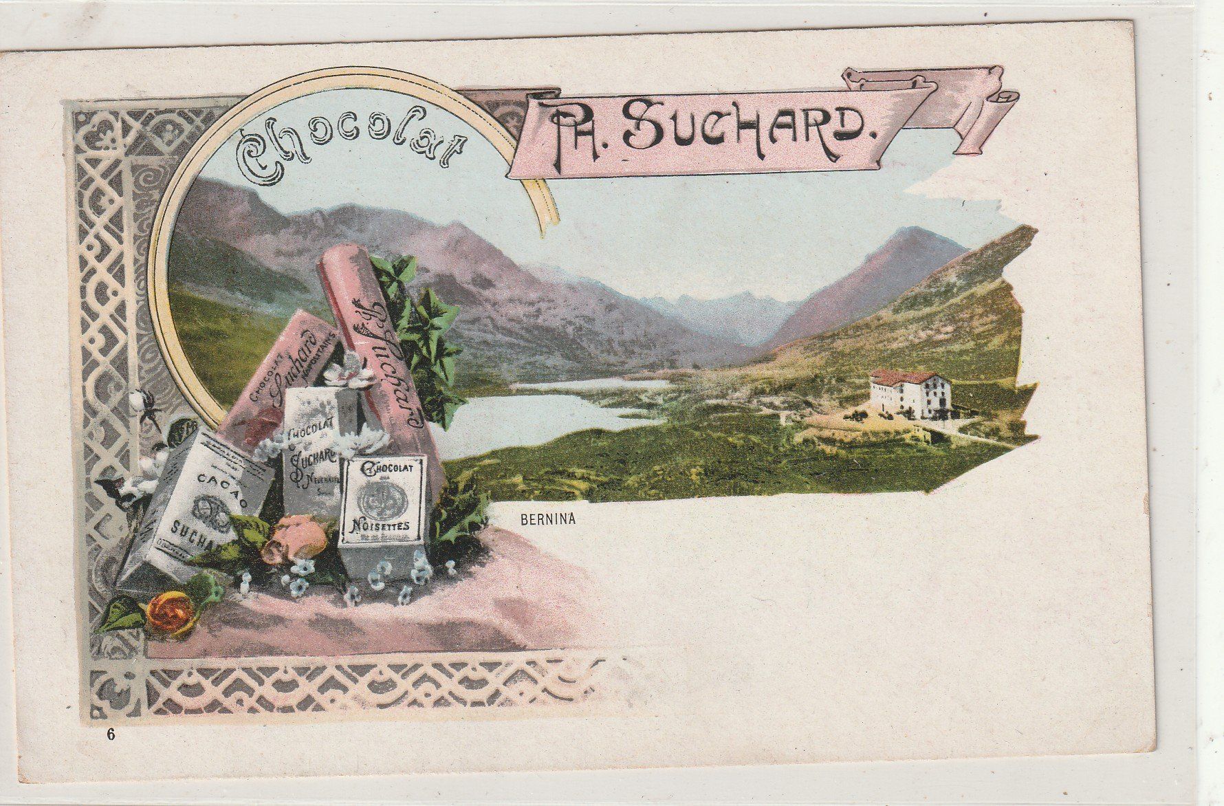 Cartoline postali: Bernina mit Suchard-Werbung – Usato da Rorschacherberg venduto da fratovi2