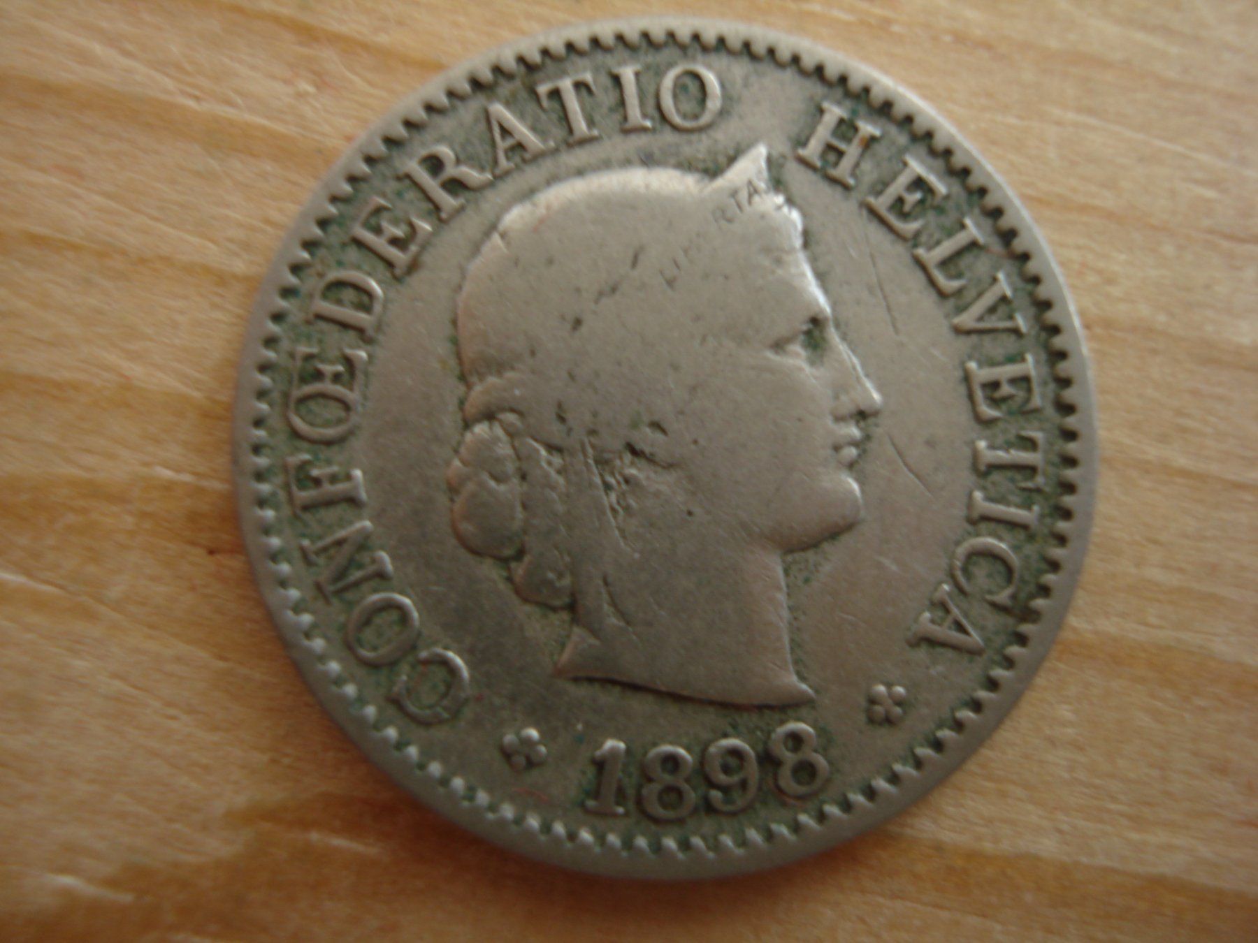Tutti le monete: (S1) 5 Rappen 1898 – Usato da Erlach venduto da Net-Coins