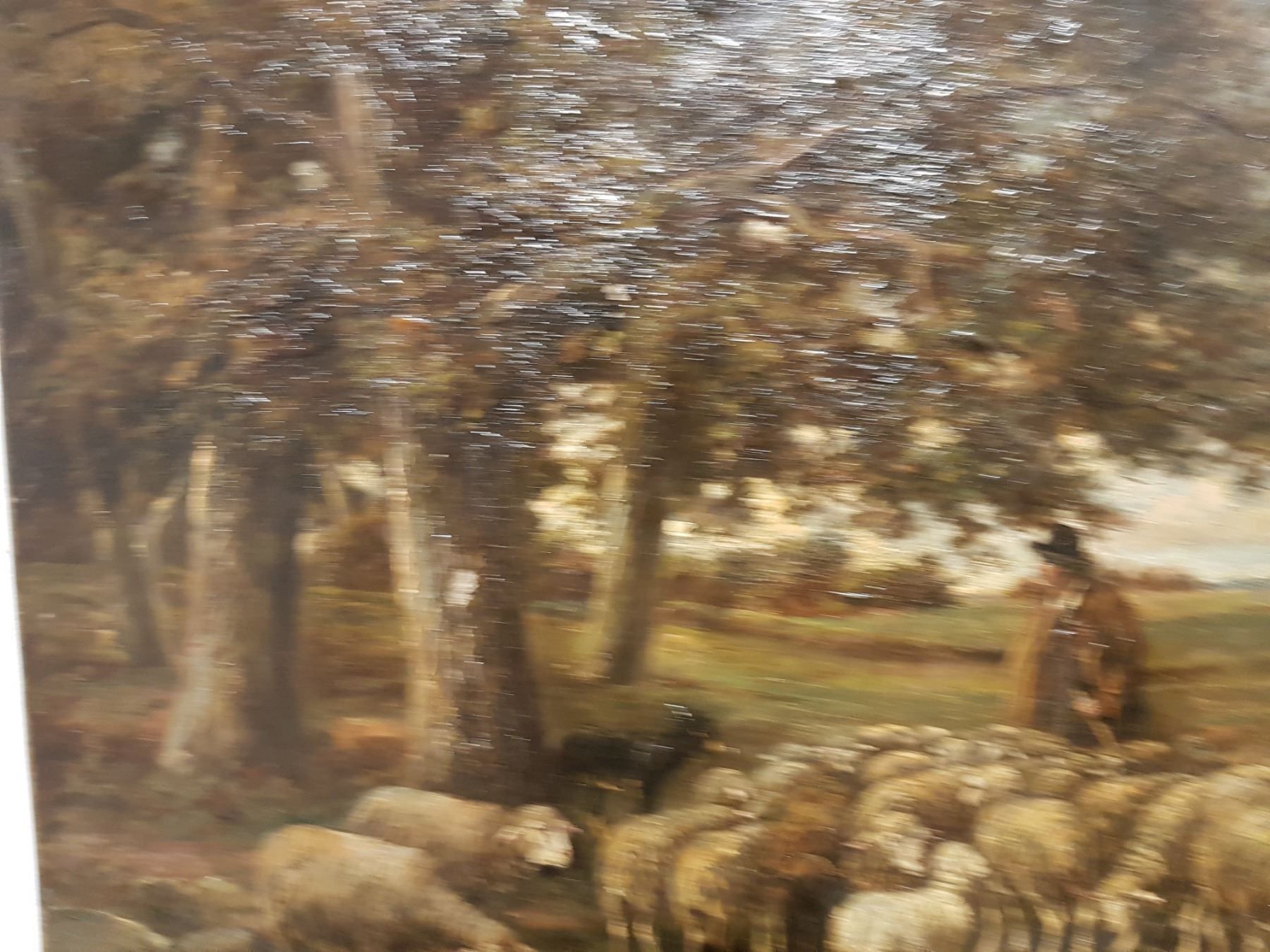 Dipinti: beau tableau 19ème berger et ses moutons – Usato da Lausanne venduto da leneko 4