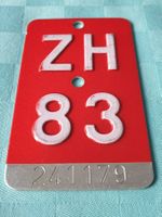 Velonummer ZH 83