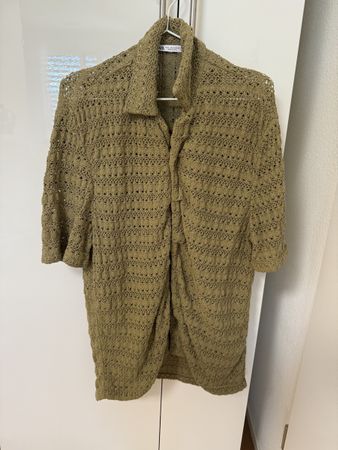 Zara Sommer Set Gehäkelt Oliv S Top Zustand!