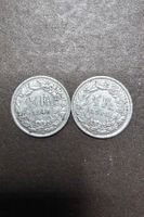 2 Silbermünzen 1/2 Franken 1948