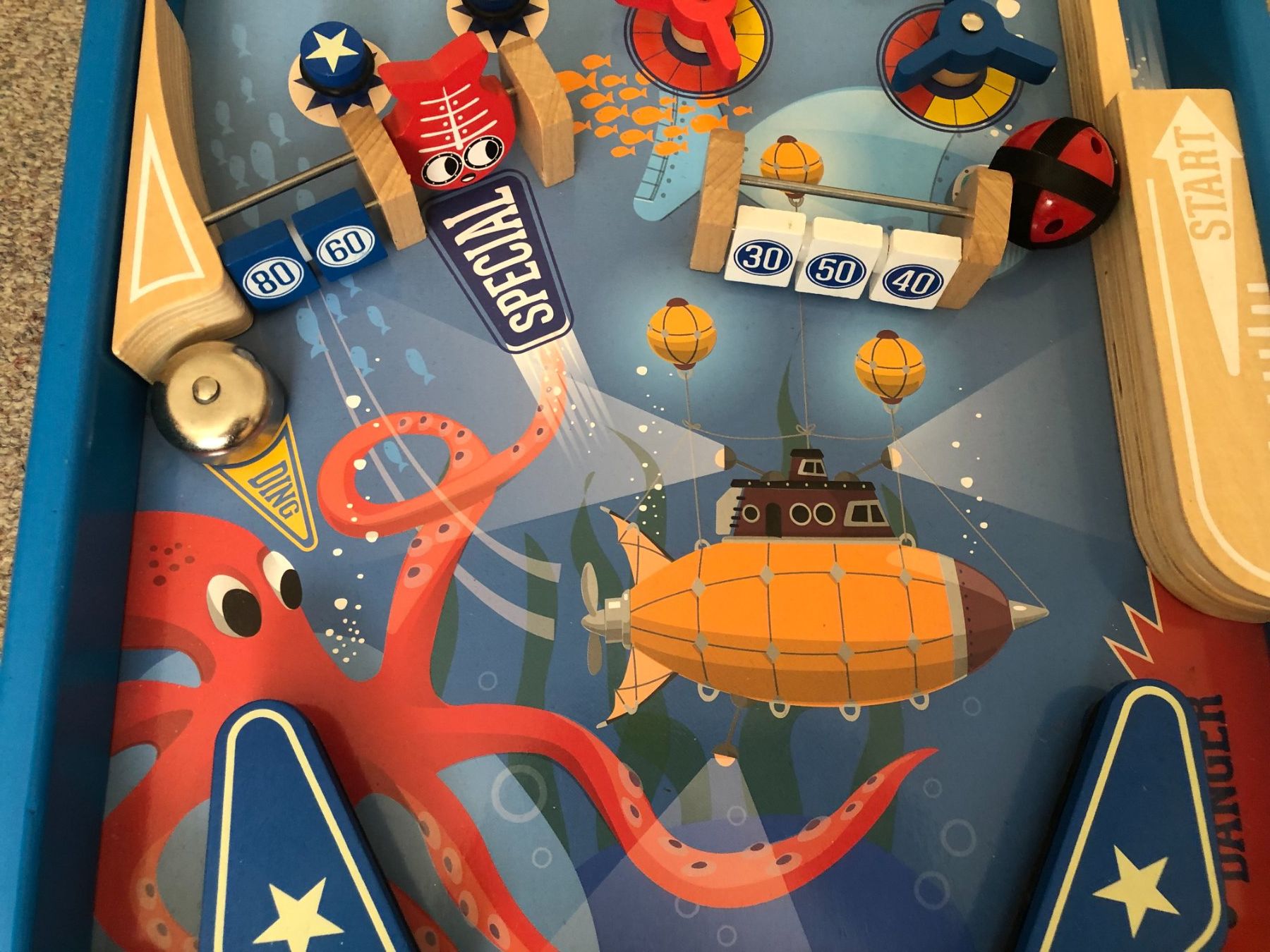 Vilac Giochi: Tisch-Fipperkasten aus Holz – Usato da Bassersdorf venduto da sammelfloh 3