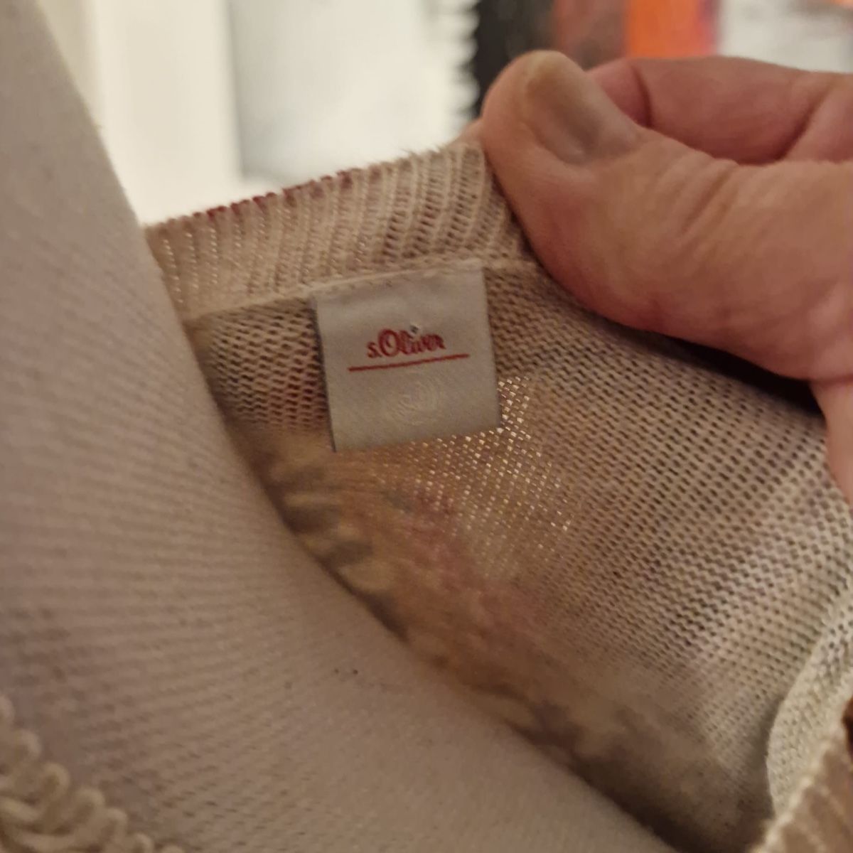 S.Oliver Giacche: s.Oliver Strickjacke Grösse S Blumenmuster beige – Usato da St. Gallen venduto da mania03 2