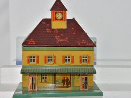 HINGUCKER BING GER. 30er JAHRE ANTIKER METALL BAHNHOF SPUR 0