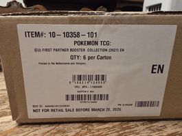 Pokemon TCG First Partner Booster Collection 26Q1 6x Carton