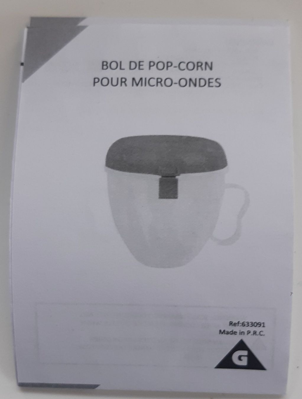 Contenitori & Simili: Bol de pop-corn pour micro-onde – Nuovo (secondo la descrizione) da La Chaux-de-Fonds venduto da beasach 3