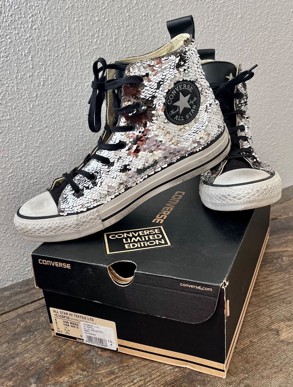 Converse Scarpe da uomo: Converse pailettes limited edition n.39 – Nuovo e nell'imballaggio originale da Breganzona venduto da mas_tv72