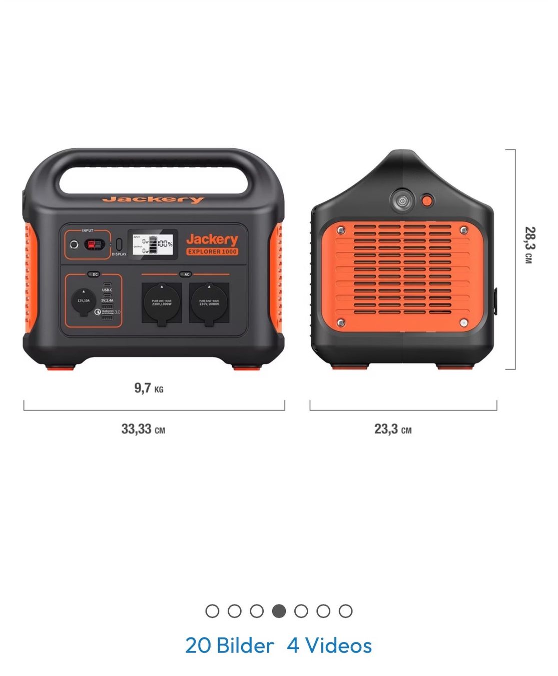 Jackery Accus: Jackery Explorer 1000 – D'occasion à Muttenz par subzero4132 1