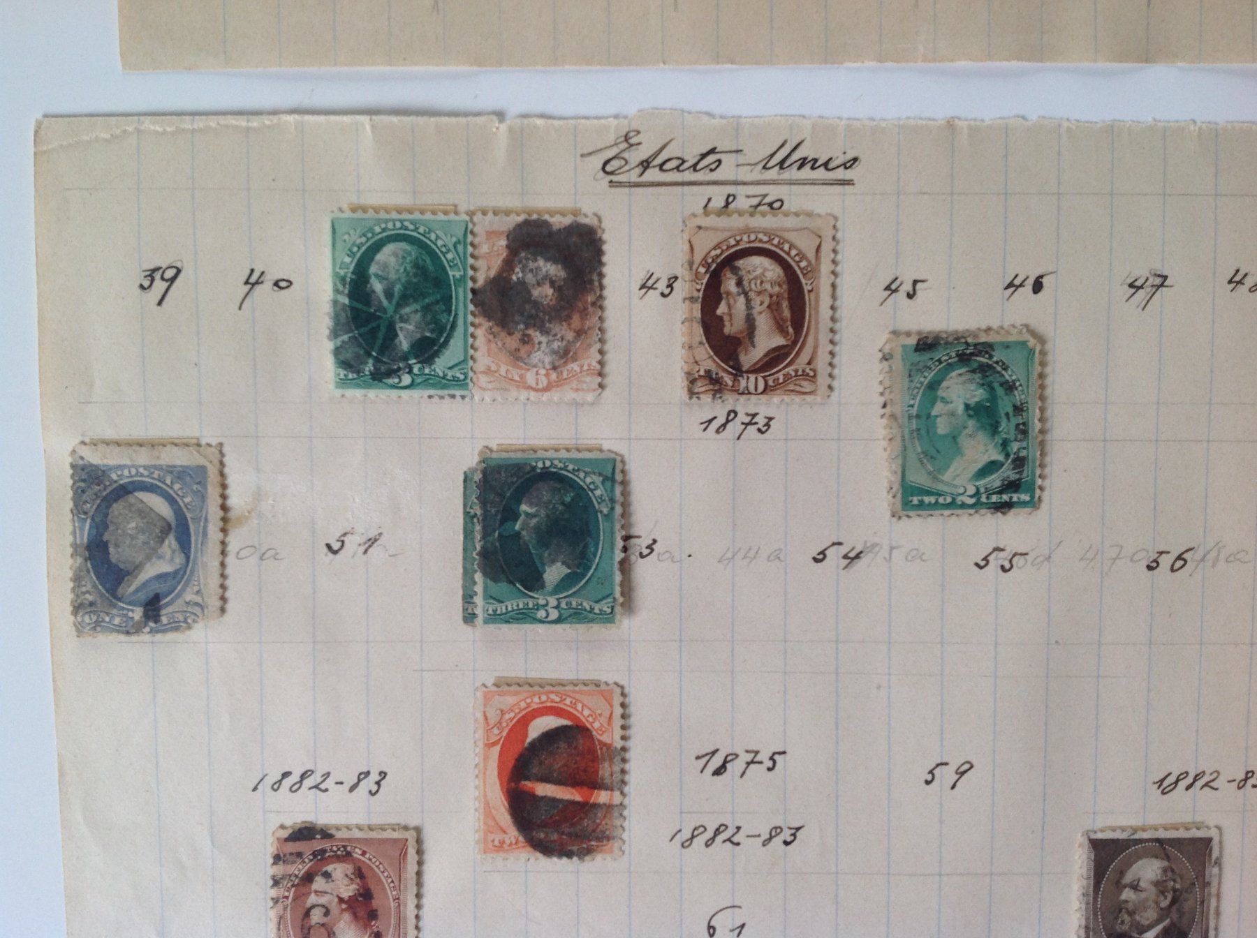 Alle Briefmarken: timbre USA 30.8.6 – Gebraucht aus Vuiteboeuf von broticaire 2