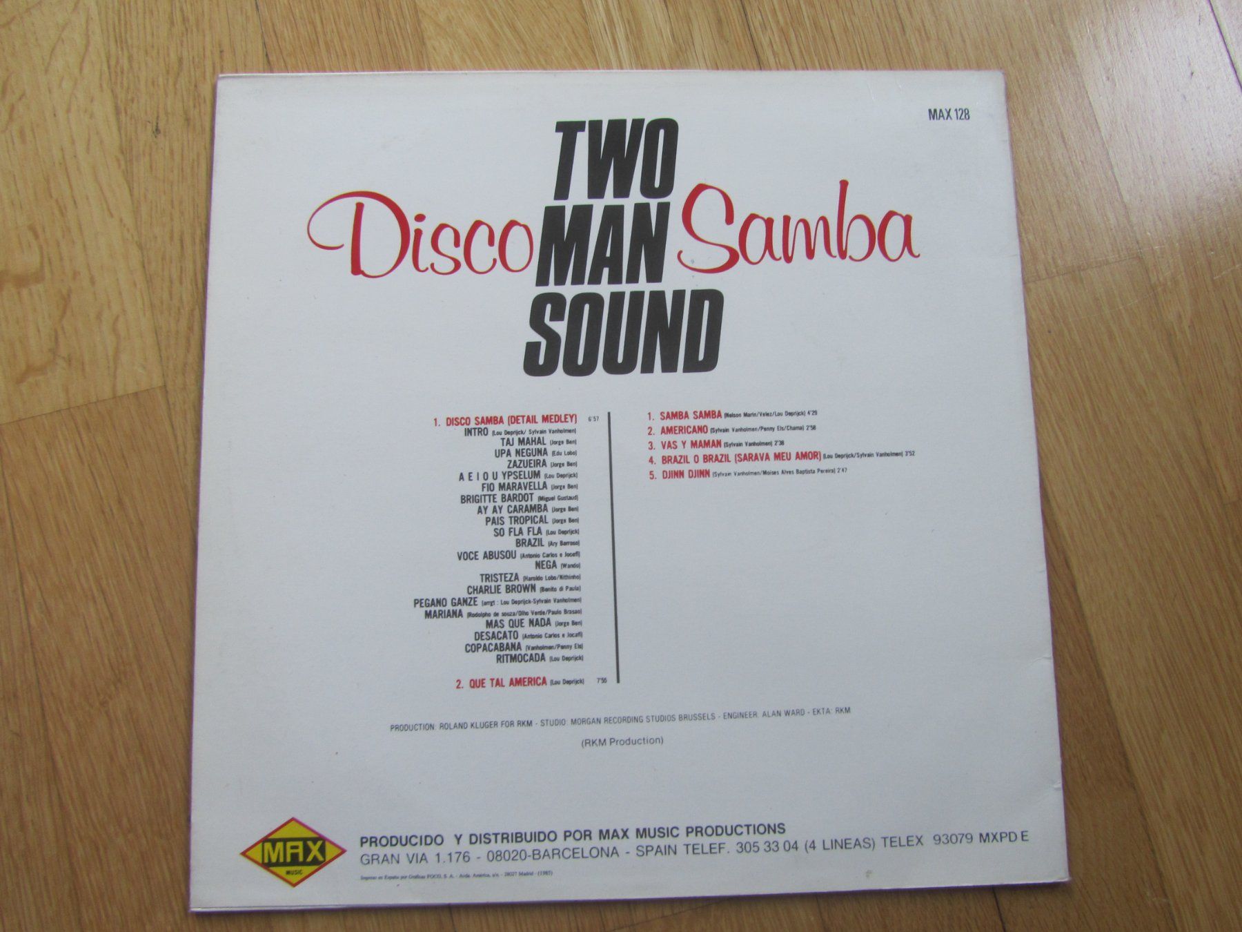 Vinyles: Two Man Sound - Disco Samba (Version Integra) Vinyl – D'occasion à Seengen par mikelele 3