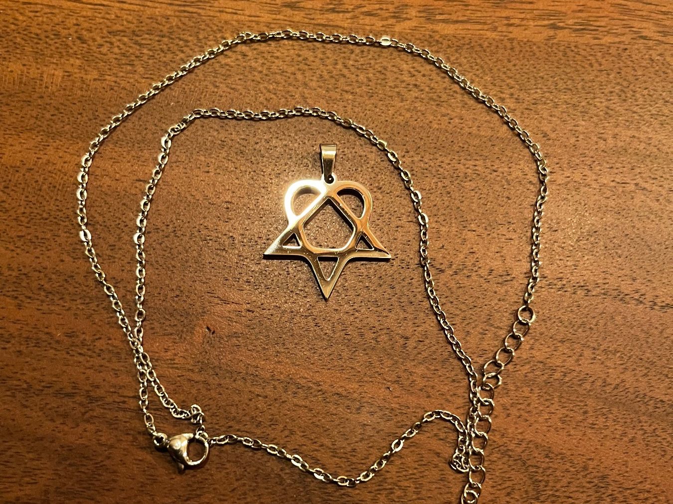 Ciondoli: Anhänger/ Amulett Herz Pentagram – Nuovo e nell'imballaggio originale da Gams venduto da Mariawicca 2
