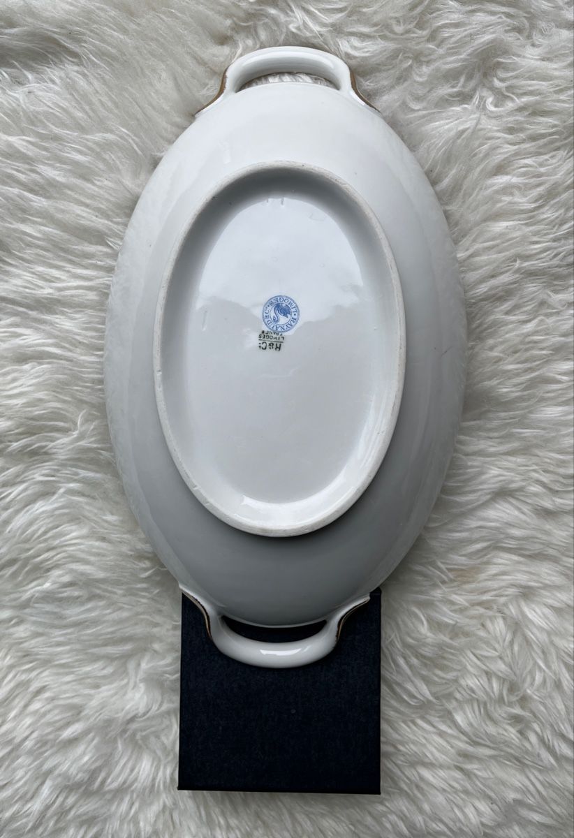 Ciotole: Limoges Servierschale mit Deckel, Blumenmuster – Usato da St. Gallen venduto da reg_f8h8 6