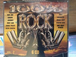 100% Rock Vol. 2 6 CD Compilation BOX   💿