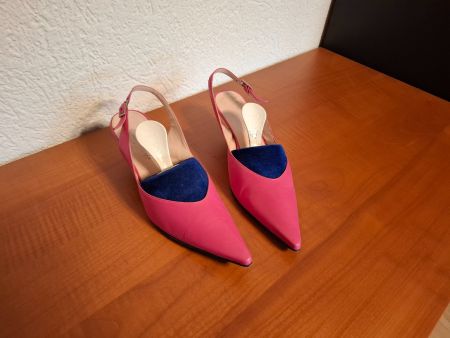 Eleganter Damenschuh, Gr. 36,5 - Pink - ein Hingucker !!