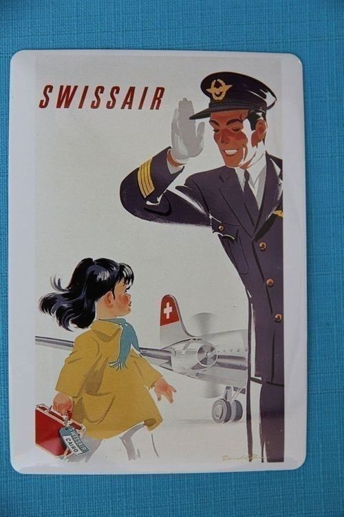 Cartoline postali: Swissair, Blechpostkarten, 4 Stück, neu – Nuovo (secondo la descrizione) da Nesselnbach venduto da ubourson 3