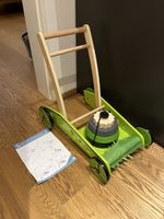 Neuer Kinder-Rasenmäher aus Holz / Lauflernwagen