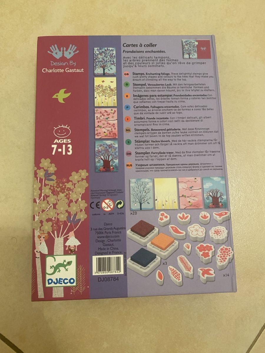 Djeco Giochi: Jeu créatif motifs à tamponner – Nuovo (secondo la descrizione) da Arzier-Le Muids venduto da ma_gd4 1