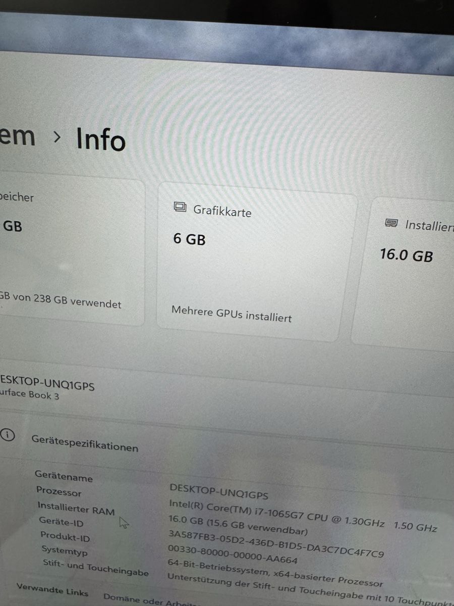 Microsoft Notebook: Surface Book 3 15’’ pouces – Usato da Biel/Bienne venduto da Baol1 7