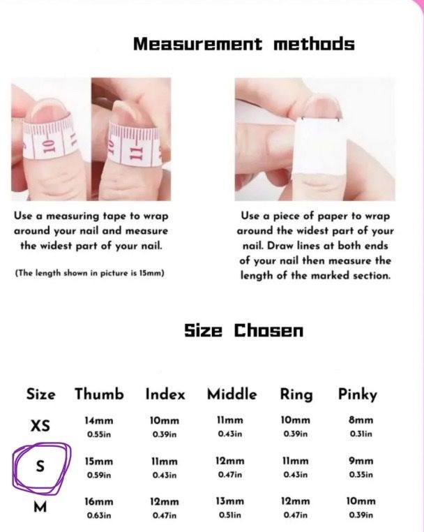 Ongles artificiels: Press-on nail  - New - medium round - Size S – Neuf (Voir description) à Basel par lau_982w 1
