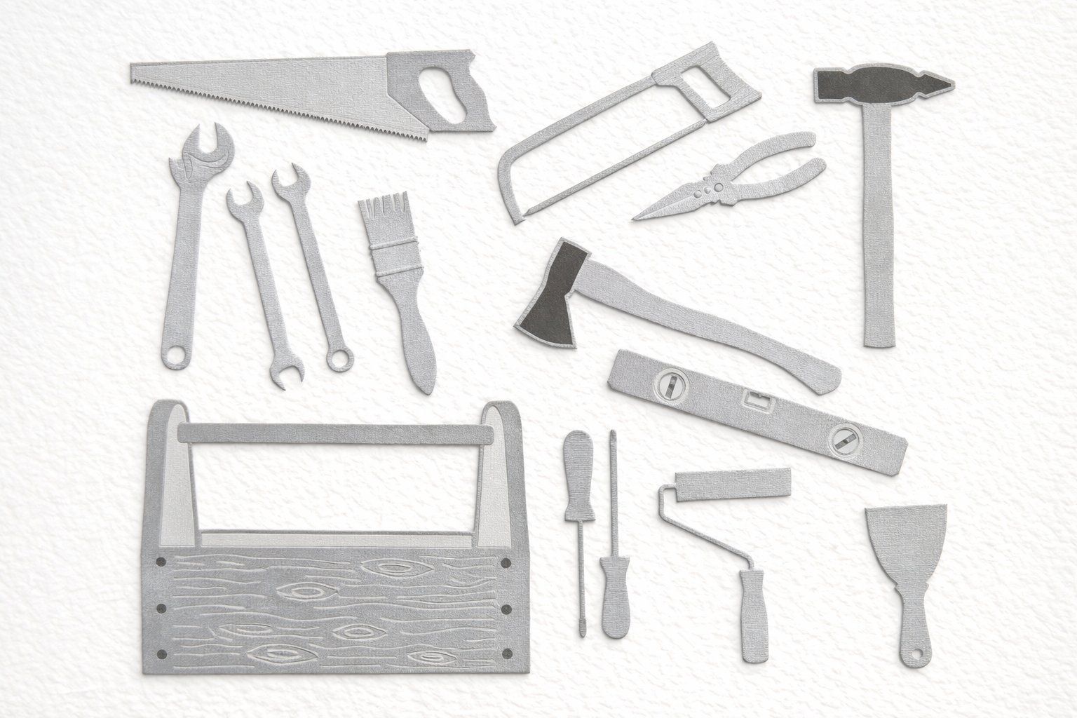 Sciablone: Stanzschablonen-Set Handwerker, Werkzeug, Tools NEU – Nuovo e nell'imballaggio originale da Effretikon venduto da wenuss 1