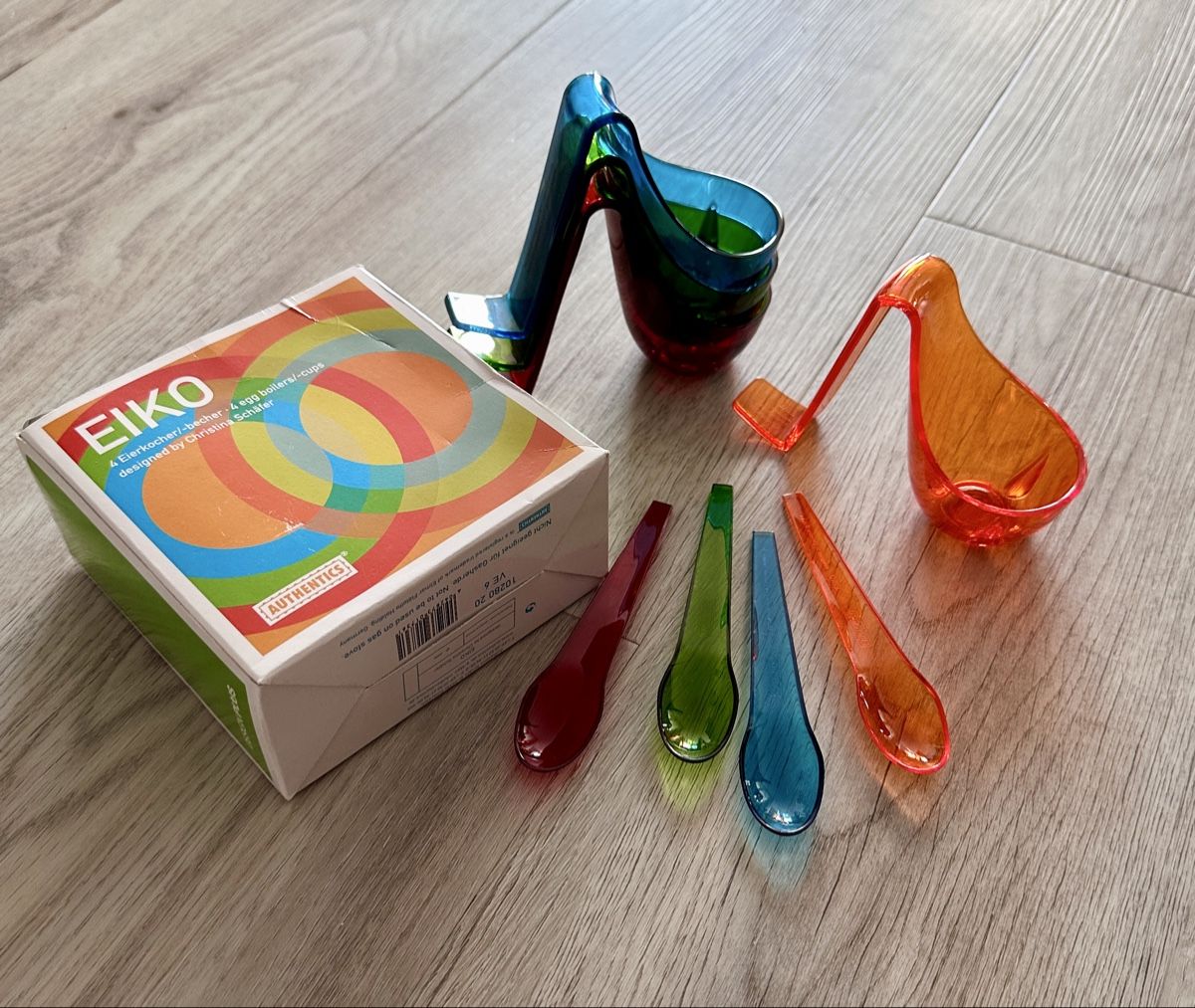 Altre Stoviglie: NEU EIKO Eierkocher, Eierbecher & Löffel, 8 tlg DESIGN – Nuovo (secondo la descrizione) da Rickenbach b. Wil venduto da sunneschii_ 2